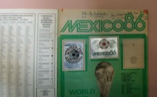 PANINI MEXICO 86 WORLD CUP FOOTBALL STICKER ALBUM 1986 SOCCER 3/4 FULL 3