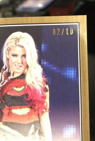 2017 Topps WWE Heritage Alexa Bliss Auto Bronze Parallel /10 Smackdown Live 3