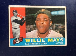 1960 Topps 200 Willie Mays Hof San Francisco Giants