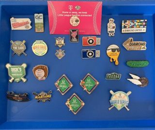 25 2019 Little League World Series Complete Sponsor Pin Set With Player Only Pin