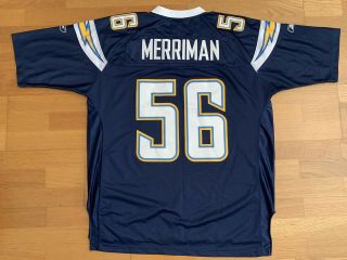 Reebok San Diego Chargers Shawne Merriman Football Jersey Xl Authentic Stitched