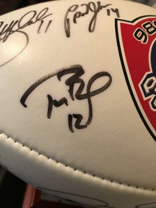 Tom Brady Signed Autographed “with 12” Jsa Loa Nfl Football From Qb Challenge