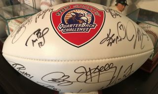 Tom Brady signed Autographed “WITH 12” JSA LOA NFL Football From QB Challenge 2