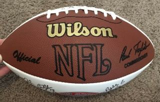 Tom Brady signed Autographed “WITH 12” JSA LOA NFL Football From QB Challenge 4
