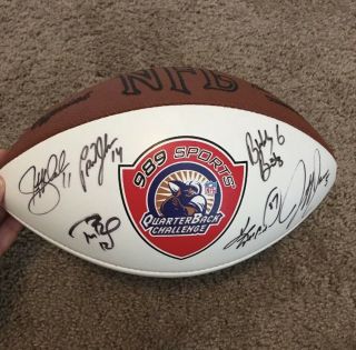 Tom Brady signed Autographed “WITH 12” JSA LOA NFL Football From QB Challenge 5