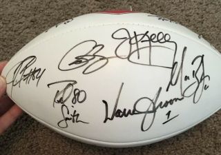 Tom Brady signed Autographed “WITH 12” JSA LOA NFL Football From QB Challenge 6