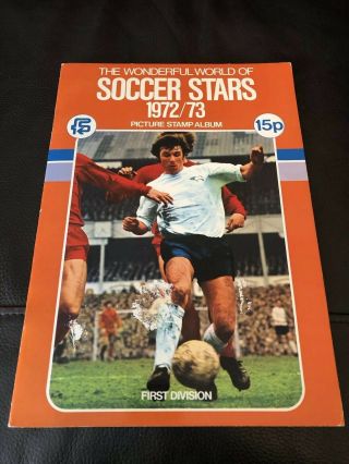 Fks World Of Soccer Stars Sticker Album,  1972/73 Complete,