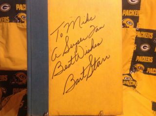 Bart Starr Autographed Lombardi Book Signed 9 Times Make Offer.
