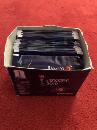 Panini Womens World Cup 2019 Sticker Box Of 50 Un Opened Packs Of Stickers