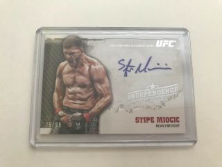 2012 Topps Ufc Moment Of Truth Stipe Miocic Independence Edition Autograph 25/99