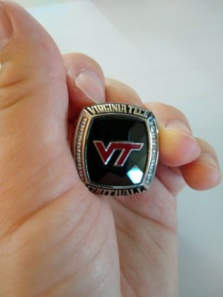 2012 Virginia Tech Hokies Player Championship Ring Russell Athletic Bowl 11