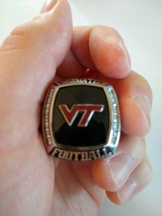 2012 Virginia Tech Hokies Player Championship Ring Russell Athletic Bowl
