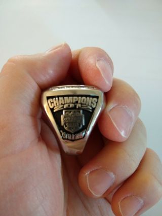 2012 Virginia Tech Hokies Player Championship Ring Russell Athletic Bowl 3