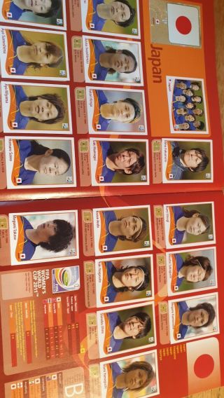 Panini Women’s World Cup 2011 immaculate no writing just 19 missing 3