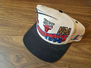 Vintage 1996 Chicago Bulls NBA Champions Stitched Snapback Cap Hat Logo Athletic 2
