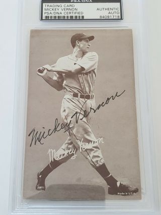 2018 Historic Autograph Art Of Baseball Mickey Vernon Authentic Autograph