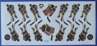 Rare Coleco 1980 ' s Table Hockey Game Decal Sheet Set For 21 NHL Teams 3