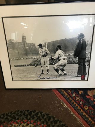 Ted Williams Signed Autographed Photograph First Turn At Bat