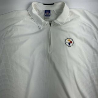 Reebok Pittsburgh Steeler Nfl Team Jersey Polo Shirt Embroidered Mens 2xl (48)
