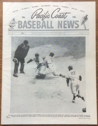 Pacific Coast Baseball News: Five (5) Issues From 1950