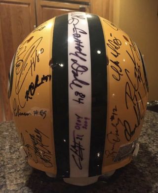 Green Bay Packers 32 Signed Full size authentic Helmet 5