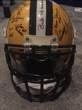 Green Bay Packers 32 Signed Full size authentic Helmet 6