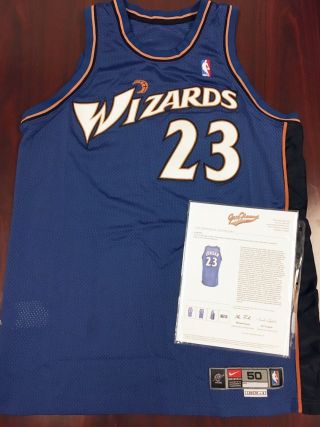 Michael Jordan 2002 - 2003 Washington Wizards Game Worn Jersey Size 50,  4