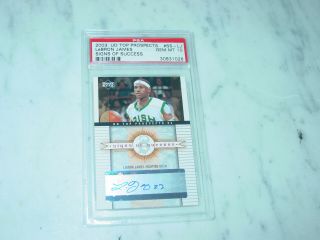 2003 - 04 Lebron James Ud Top Prospects Signs Of Success Auto Rc Psa 10