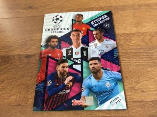2018/19 Topps Uefa Champions League Stickers 100 Complete Album