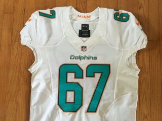 NFL MIAMI DOLPHINS LAREMY TUNSIL GAME WORN JERSEY OLE MISS 3