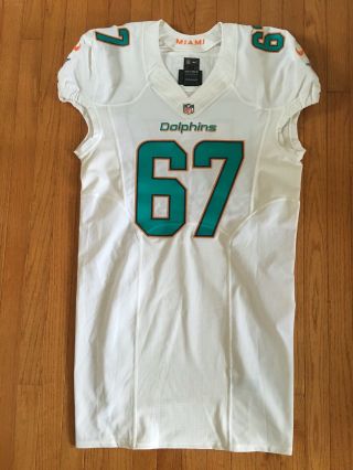 NFL MIAMI DOLPHINS LAREMY TUNSIL GAME WORN JERSEY OLE MISS 4