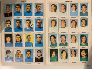 100 COMPLETE FKS MEXICO 70 1970 FOOTBALL WORLD CUP STICKER ALBUM / BOOK 5