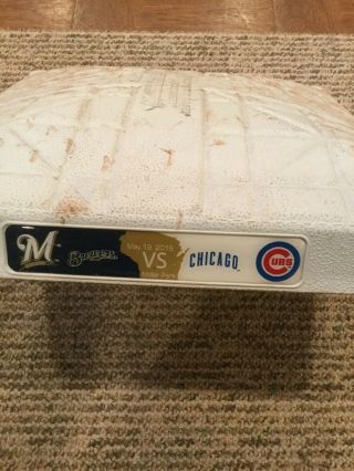 Chicago Cubs Milwaukee Brewers Game 1st Base 5/19/2016 Anthony Rizzo Fowler 4