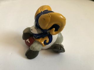 Huddles NFL Football Los Angeles Rams mascot PVC plastic Vintage Figure toy 1983 2