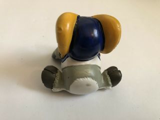 Huddles NFL Football Los Angeles Rams mascot PVC plastic Vintage Figure toy 1983 3