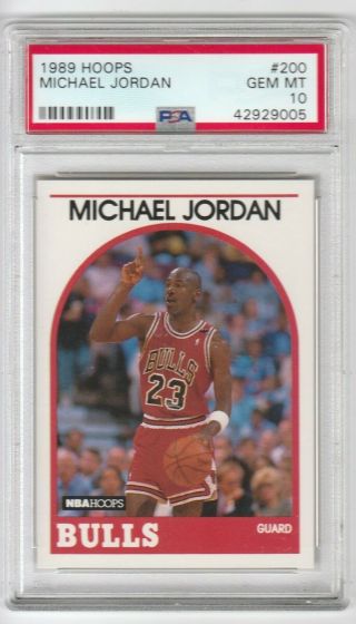 1989 Nba Hoops 200 Michael Jordan Psa 10 Gem Mt Chicago Bulls