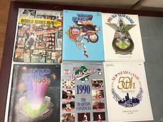 6 Baseball World Series & All - Star Yearbooks Programs 1976 1981 1982 1983 1990
