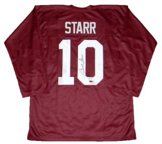 Bart Starr Signed Autographed Alabama Crimson Tide 10 Throwback Jersey Tristar
