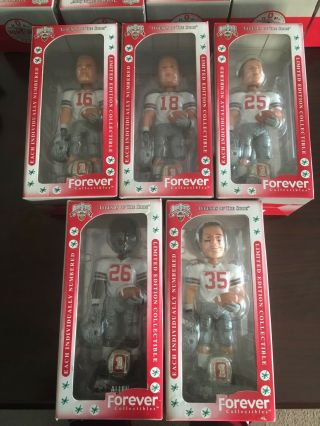 Forever Collectibles Ohio State Buckeyes 2002 National Champs Bobblehead Set - 15 8