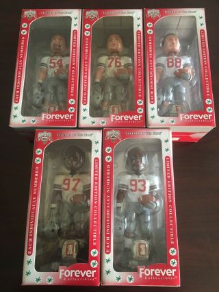 Forever Collectibles Ohio State Buckeyes 2002 National Champs Bobblehead Set - 15 9