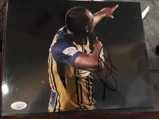 Usain Bolt Signed 8x10 Photo Track And Field Jamaica Jsa Gold Olympics Medal