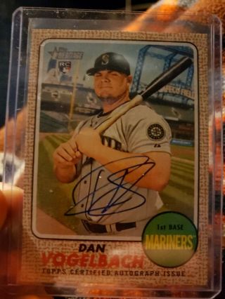 2017 Topps Heritage High Number Real One Dan Vogelbach Auto Rc Sp