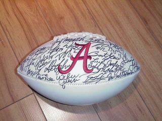 University Of Alabama Crimson Tide Legends Signed Logo Football Bart Starr,