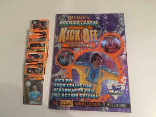 Rare Merlins Premier League 1998 Kick Off Album Complete Loose Set Of Stickers