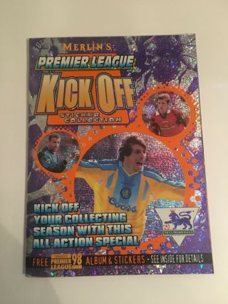 Rare Merlins Premier League 1998 Kick Off Album Complete Loose Set Of Stickers 6