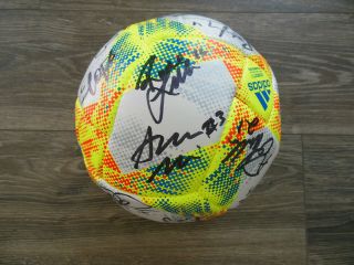 2019 USA NATIONAL WOMEN WORLD CUP USWNT TEAM SIGNED SOCCER BALL w/COA 24 AUTOS 6