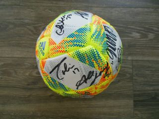 2019 USA NATIONAL WOMEN WORLD CUP USWNT TEAM SIGNED SOCCER BALL w/COA 24 AUTOS 7