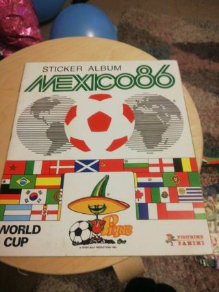 Panini Mexico 86 Football Sticker Album Empty