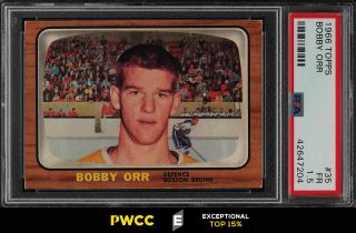 1966 Topps Hockey Bobby Orr Rookie Rc 35 Psa 1.  5 Fr (pwcc - E)