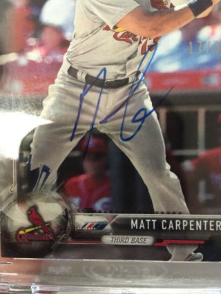 2019 Topps Archives Signature Series Auto Matt Carpenter 17/30 Cardinals 4